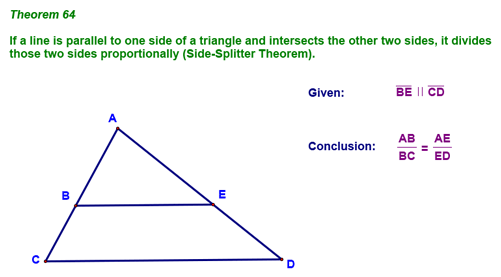 Side Splitter Theorem